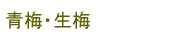 梅酒，梅干用の生梅、青梅